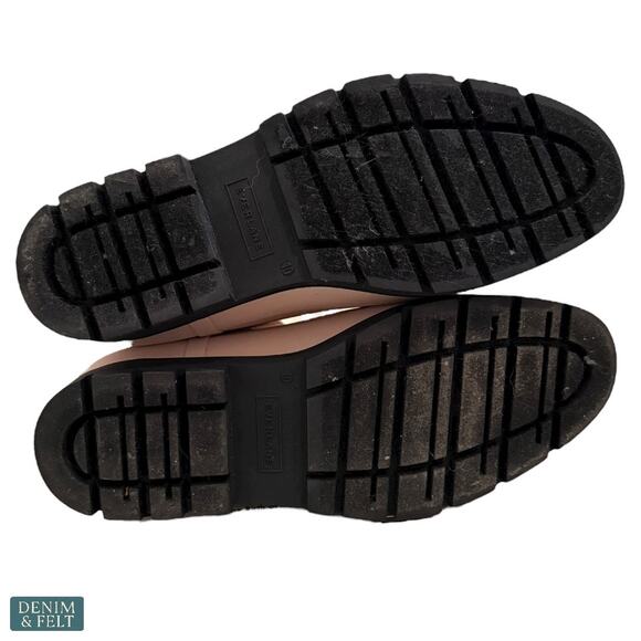 Everlane The Rain Boot Pink Black Chunky Chelsea Waterproof Ankle Rain Boots - Picture 13 of 16